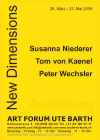 Susanna Niederer Tom von Kaenel Peter Wechsler Ute Barth 2009