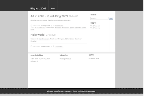 Blog Art 2009 (worldpress)